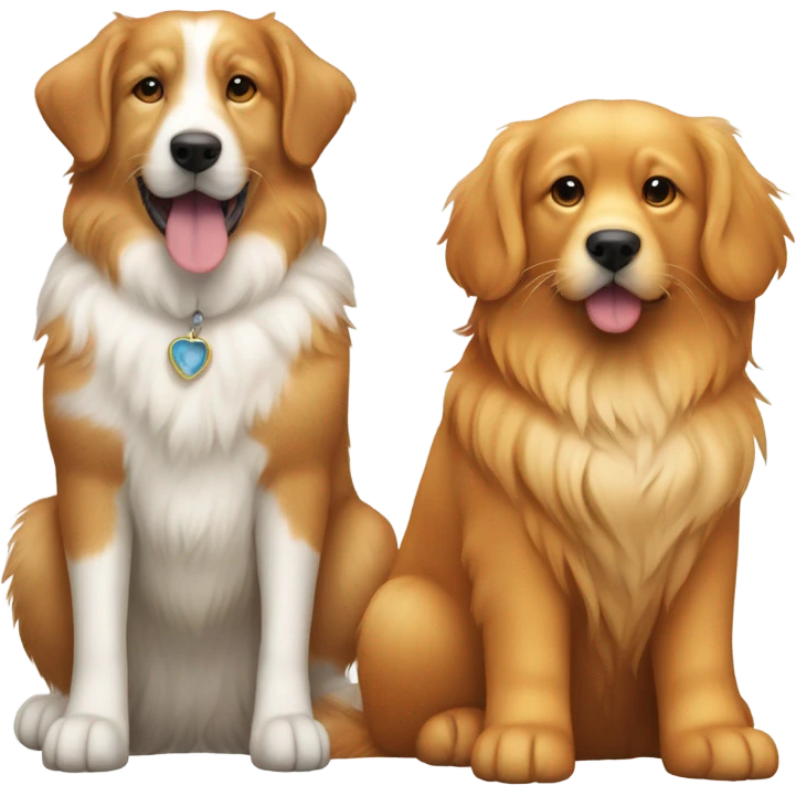 Cat and dog emoji