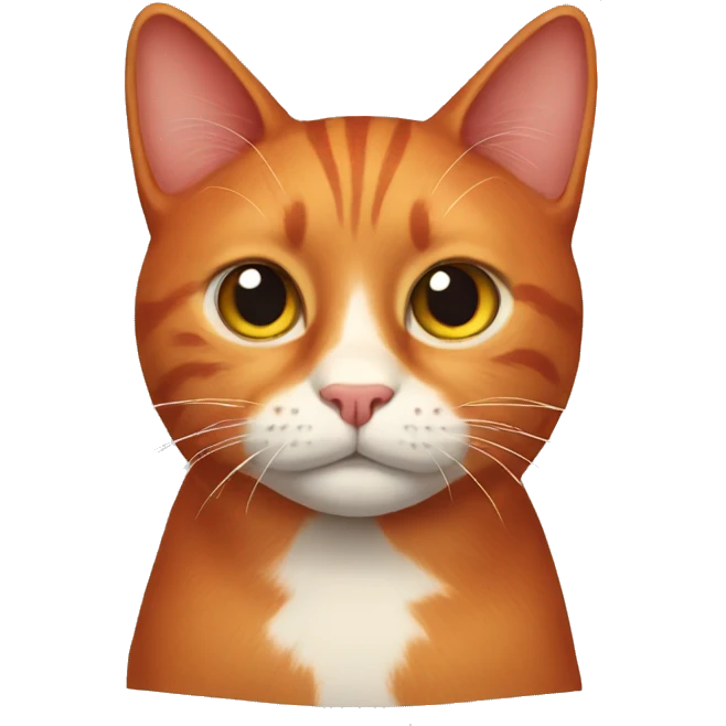 Red cat emoji
