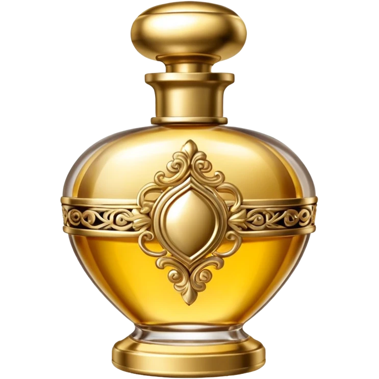 bottle of perfume gold exquisite large takes all the space

 emoji