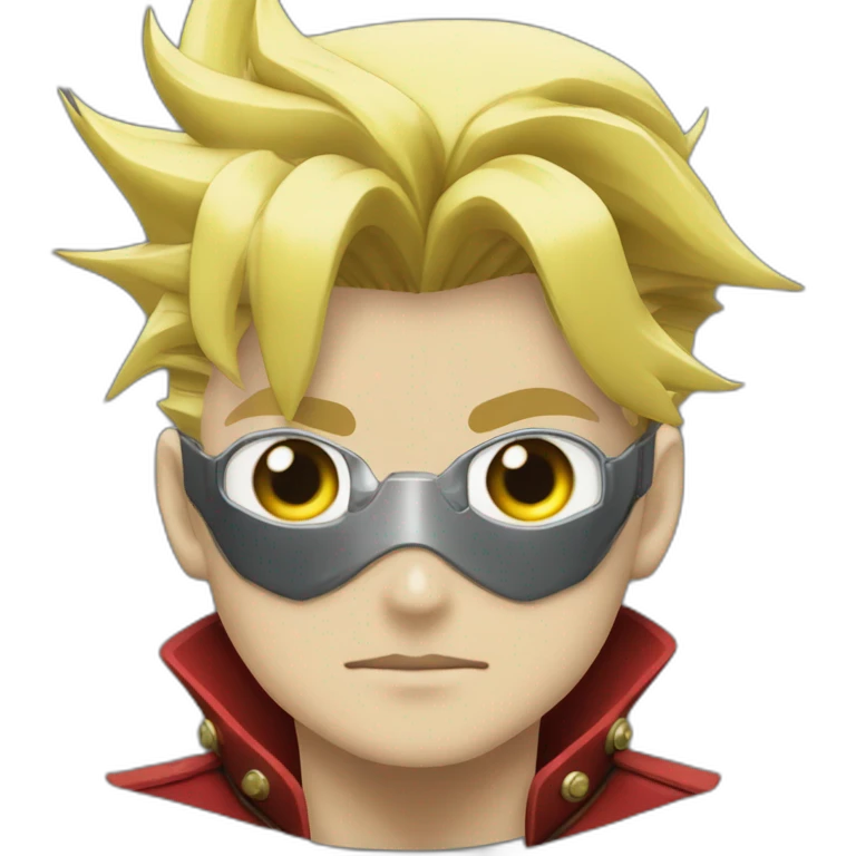 Vash the Stampede (TriGun ‘98) (Portrait, front facing, Apple iOS 17 style) emoji