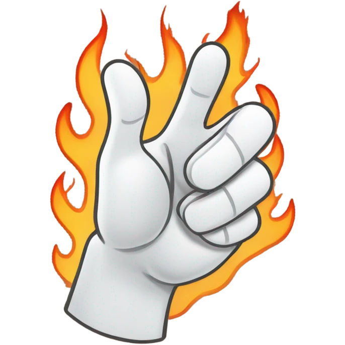 Firey thumbs up emoji