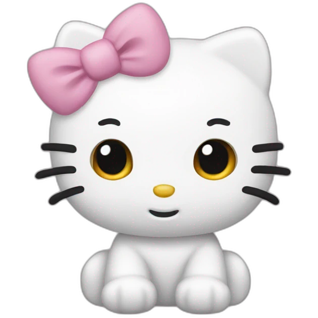 Hello kitty white emoji