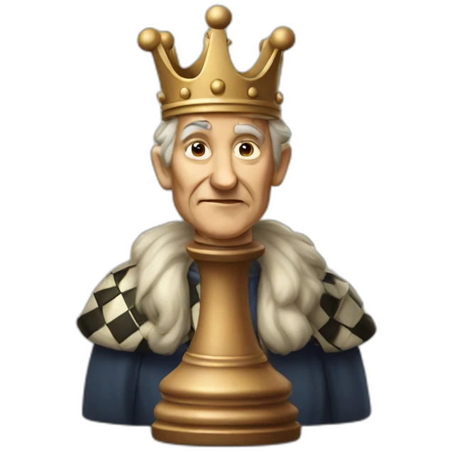 old chess king emoji