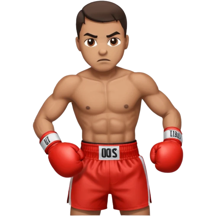Boxer çıkartan emoji