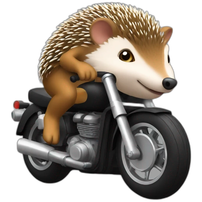 hedgehog-motorcycle emoji