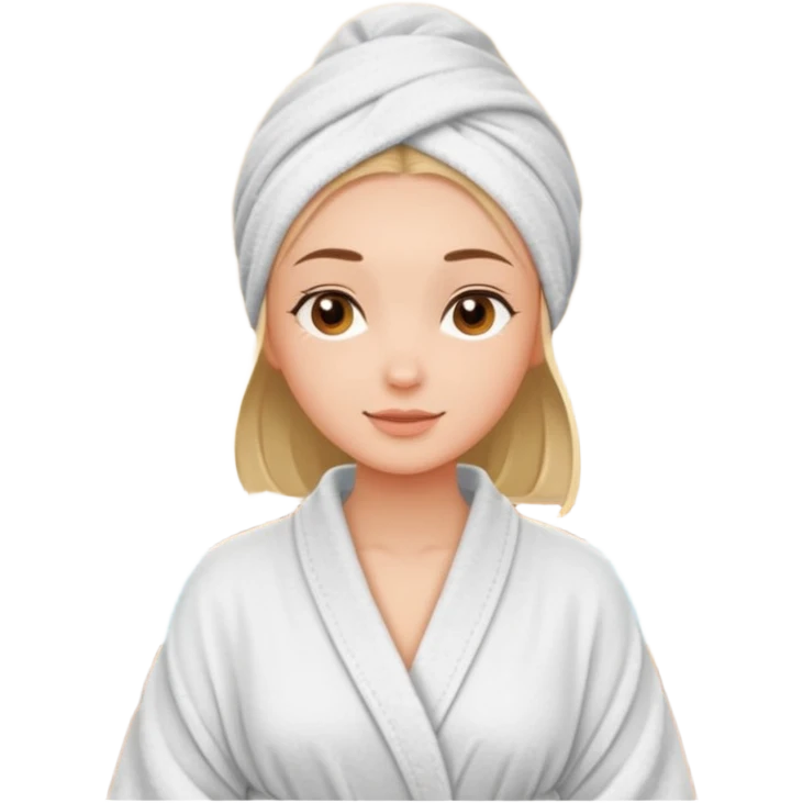 Расслабленная девушка в спа emoji