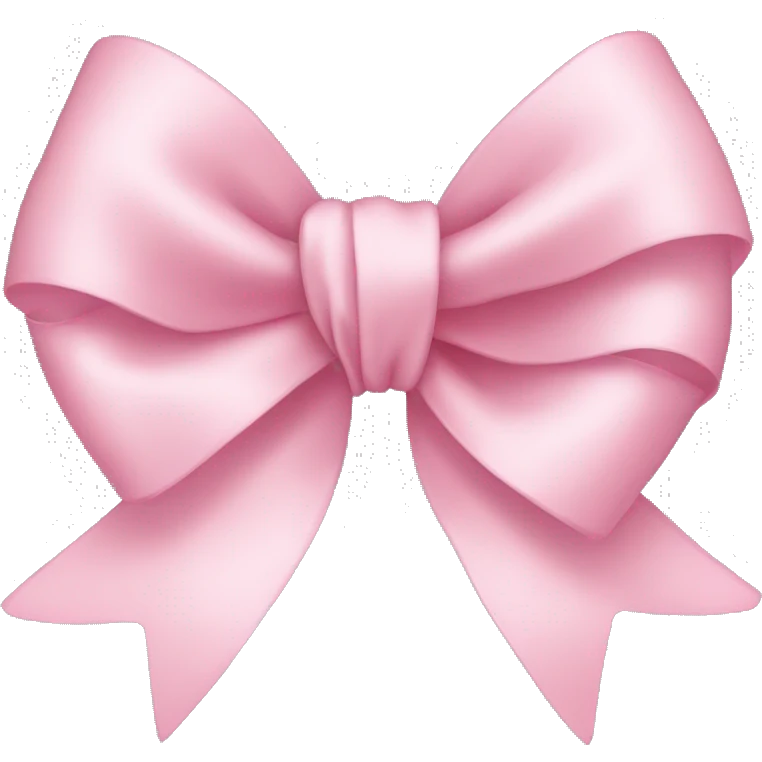 light pink ribbon bow emoji