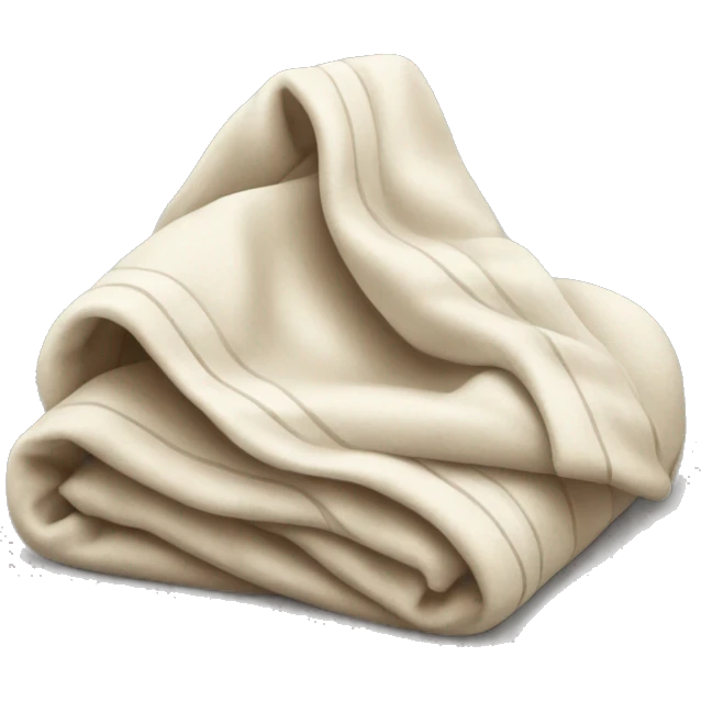 Folded blanket emoji