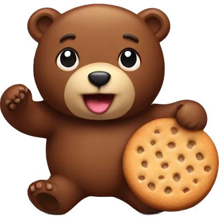 Bear with a biscuit  emoji