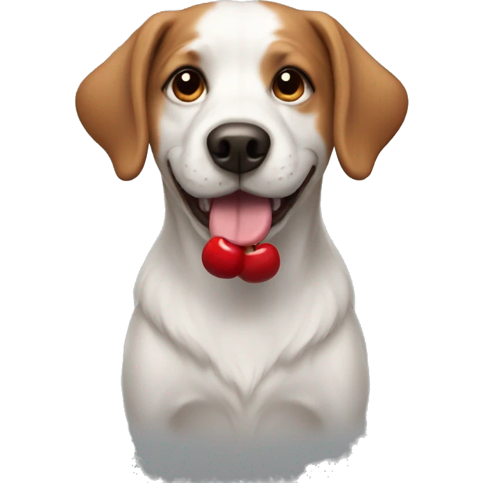 Cherry dog emoji