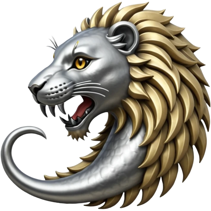 Elder Scrolls Online Lion eating its tail Ouroboro silver emoji