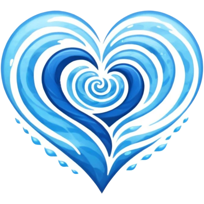 ocean themed heart emoji