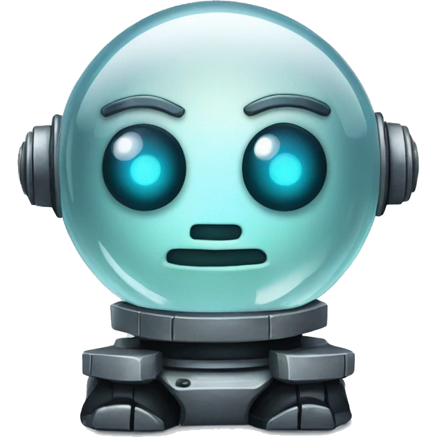 Crystal ball robot emoji