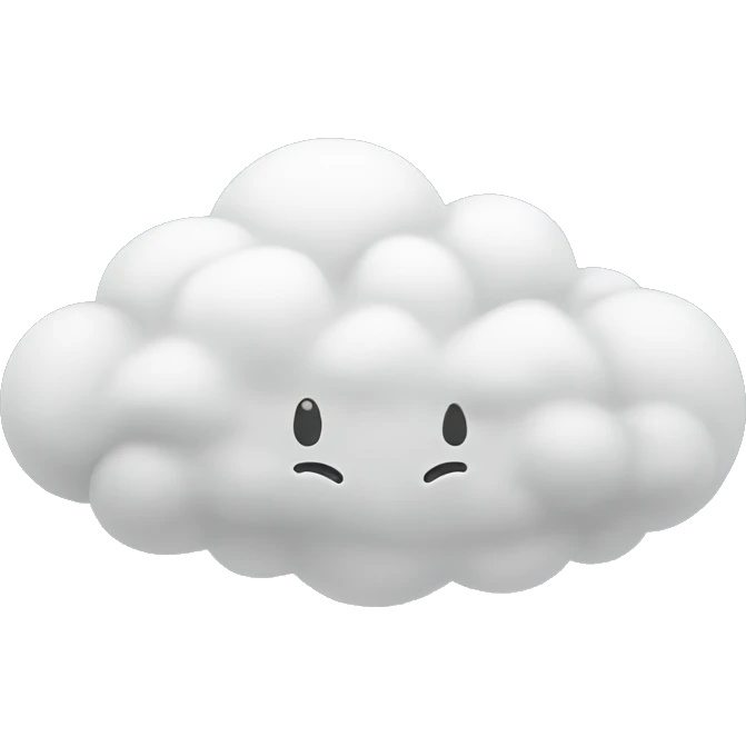 Cloud emoji
