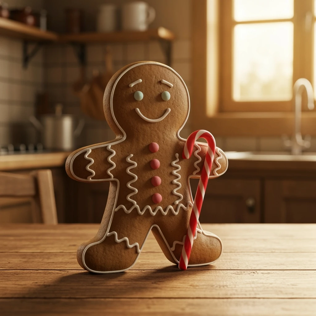 gingerbread man emoji