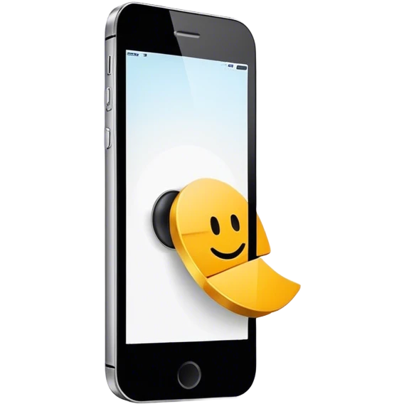 a mobile phone holding up a ‘do not disturb’ sign emoji