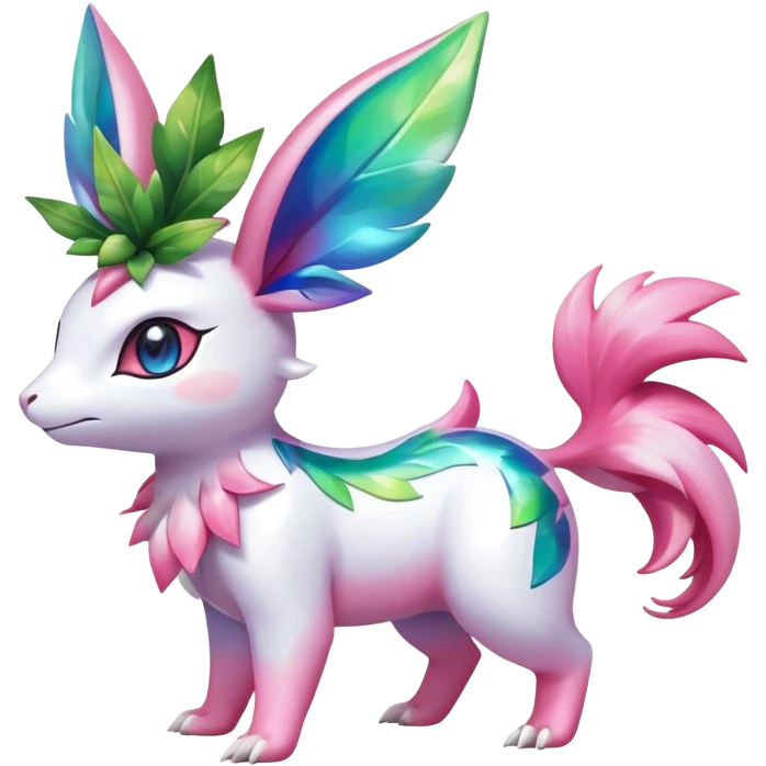 Shiny Exotic Sylveon-Shaymin-Ivysaur-Meganium-Hybrid-Creature emoji