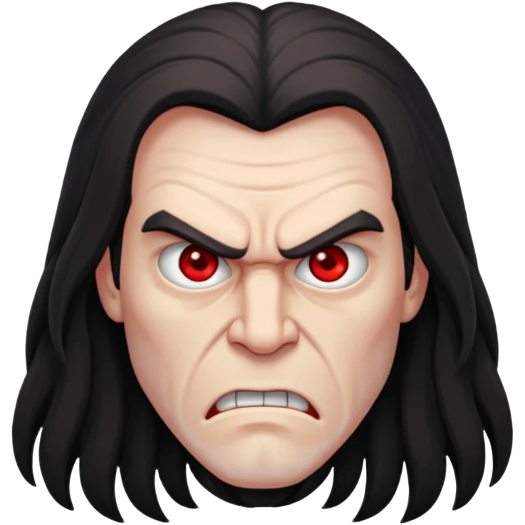 very angry long haired man emoji