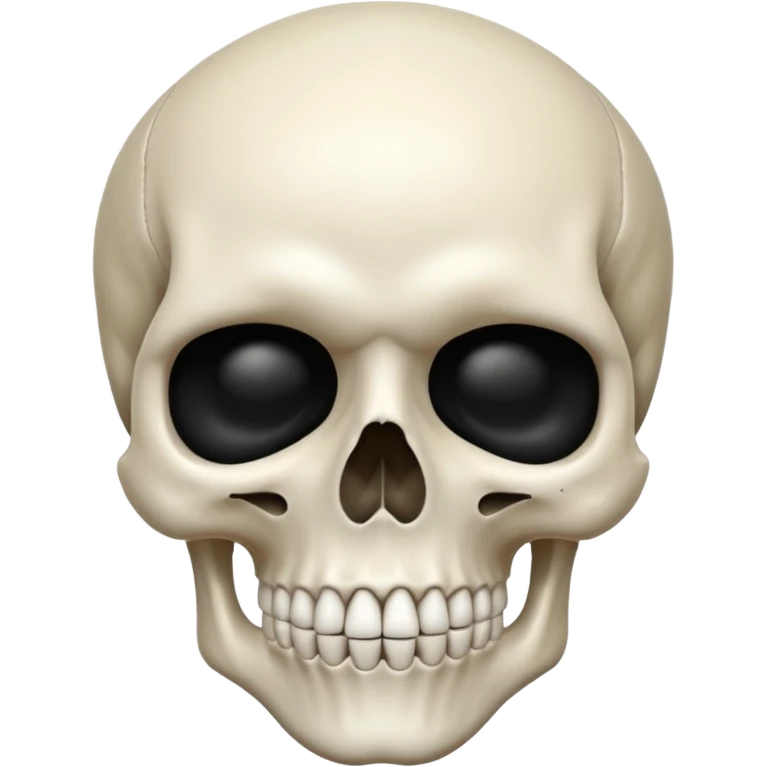Skull shushing emoji