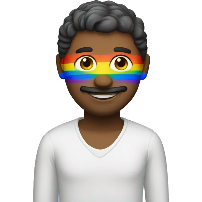Rainbow Italian man emoji