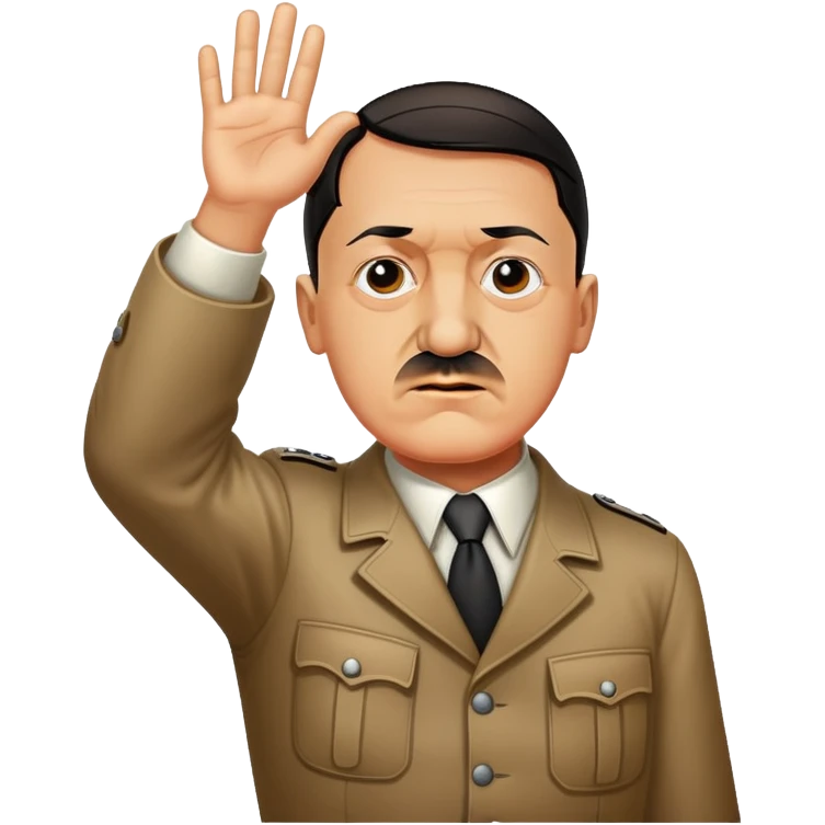 Hitler hitting the dab emoji