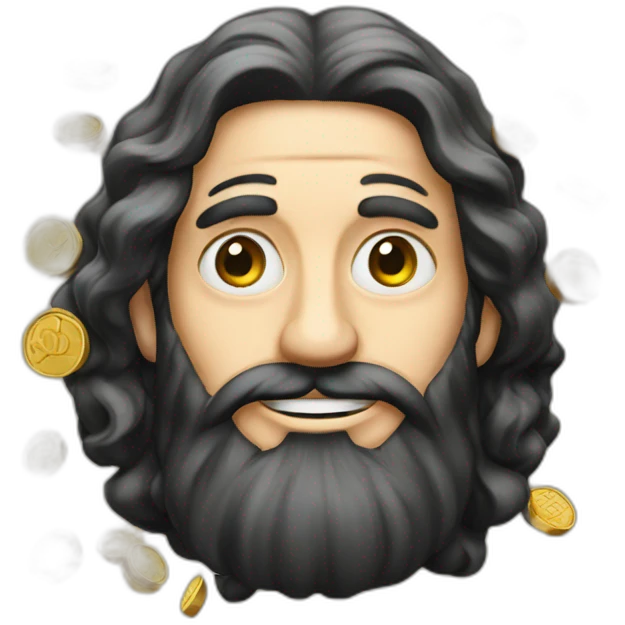 Jewish with coins emoji