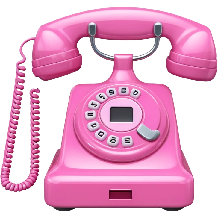 pink 3d phone emoji