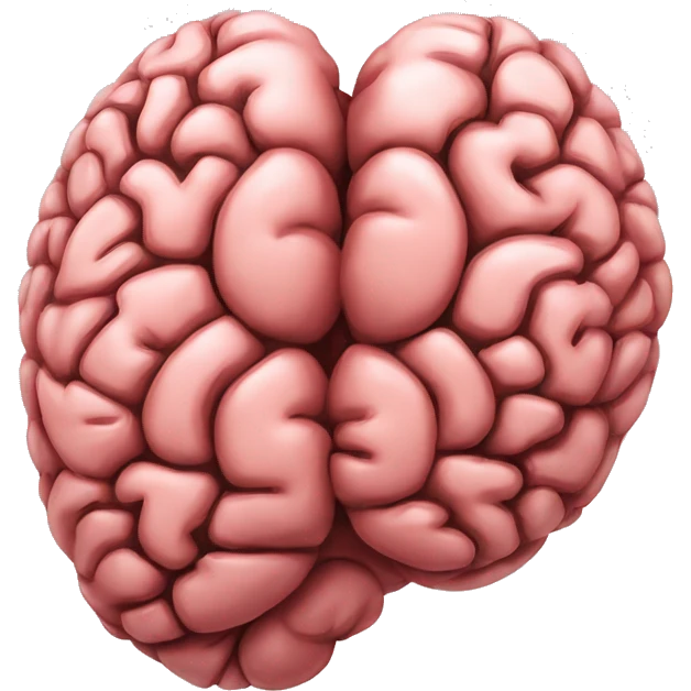 Brain heart emoji