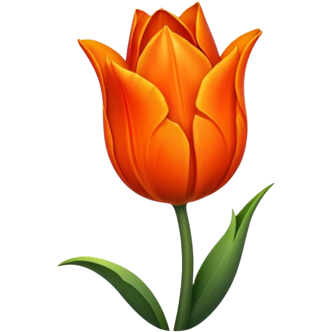 black tulip with fire emoji