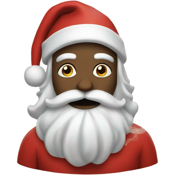 Santa smoke emoji