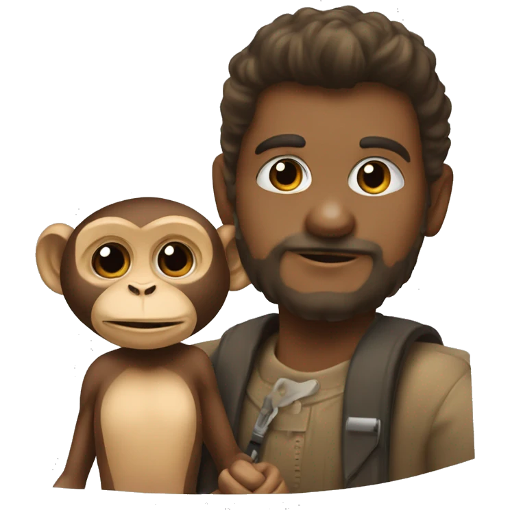 make exsprsso maschiene with a monkey emoji