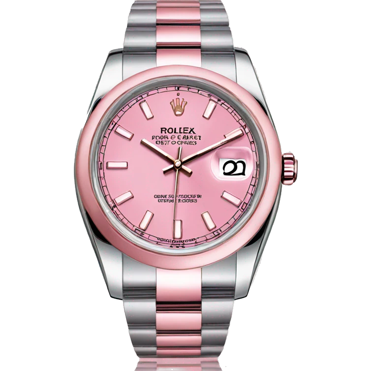 Pink Rolex datejust watch  emoji