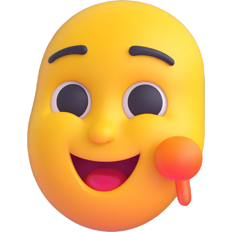 cartoon sticker of a drunk and dizzy emoji, colorful and cheerful style, no text, suitable for WhatsApp and Instagram, transparent background emoji