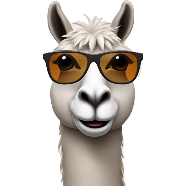 lama with sunglasses emoji