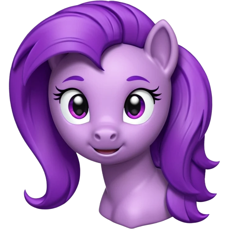 Purple 3d my little pony  emoji
