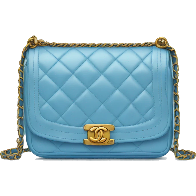 Chanel bag blue emoji