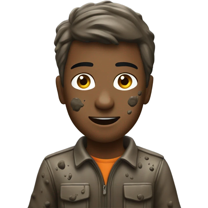 person driving a ranger rover in the mud and getting dirty emoji