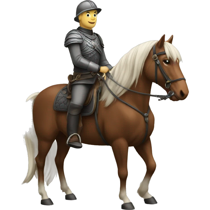 Halland sur un cheval emoji