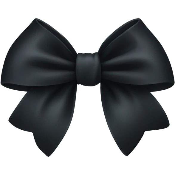 black bow emoji
