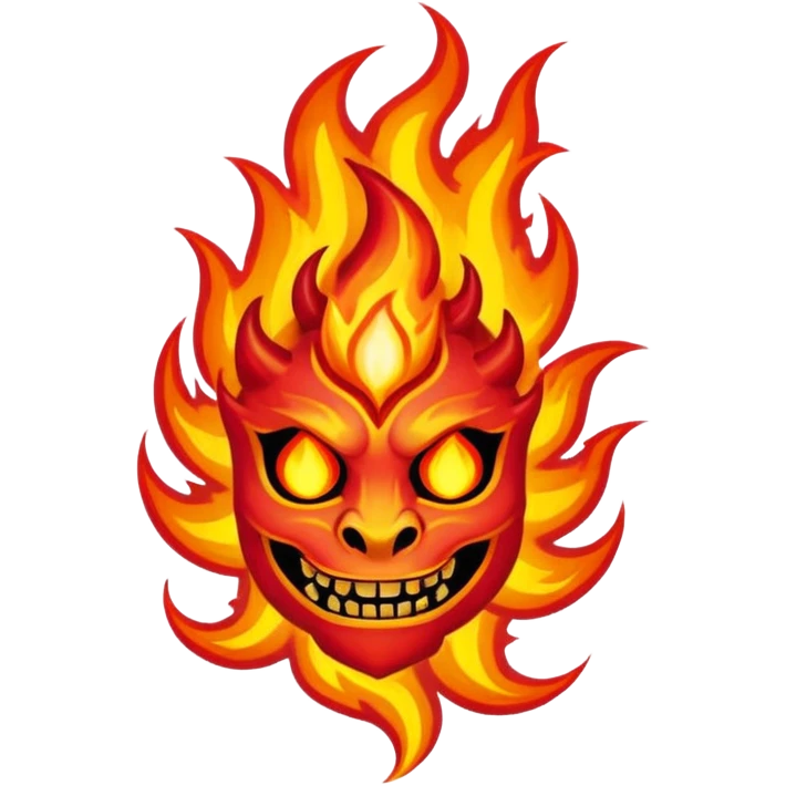 fire elemental tattoo emoji