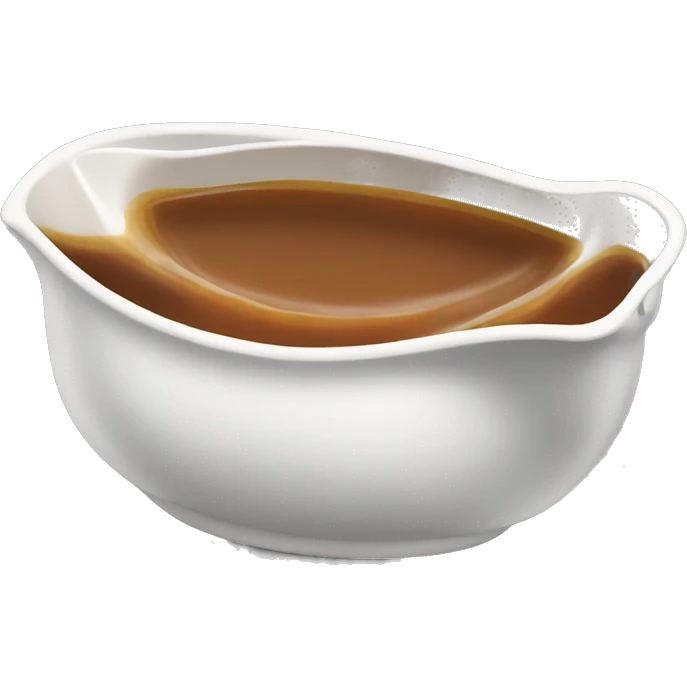 gravy boat filled with gravy emoji