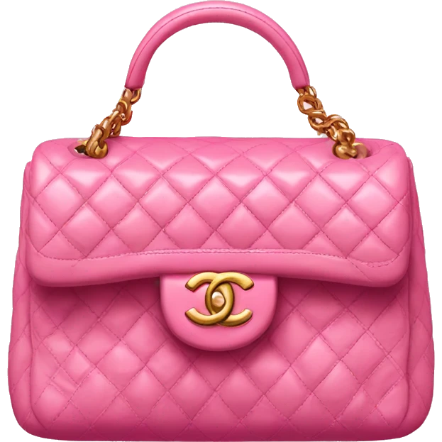 Pink Chanel bag emoji
