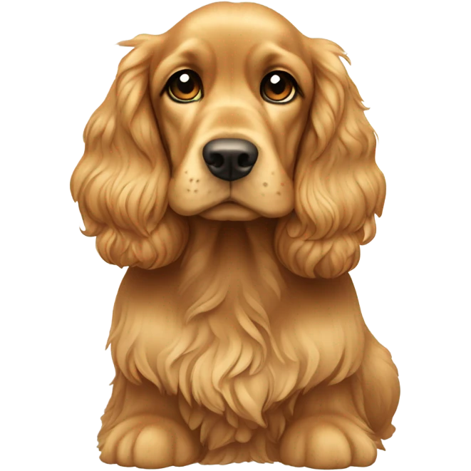 Golden sit cocker emoji