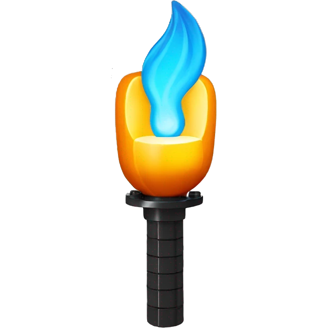 Lego style torch emoji