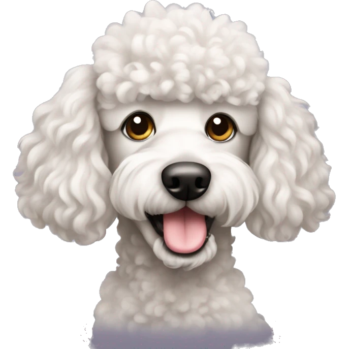 Poodle mix dog emoji