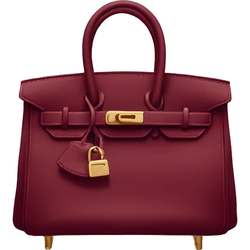 Wine Red Birkin bag  emoji