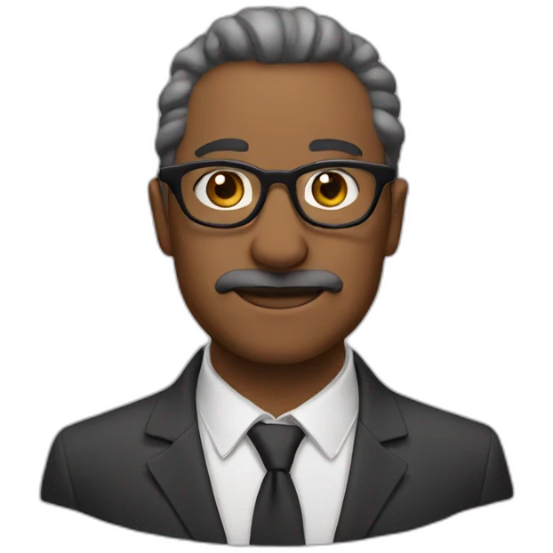 A bold man Edith glasses emoji