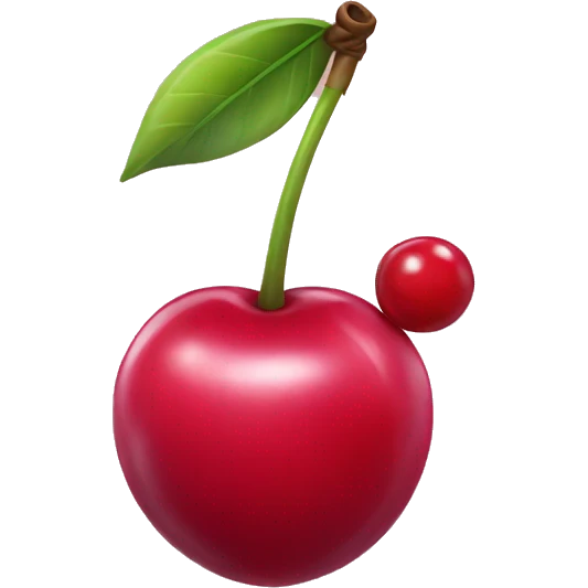Cherry with a bow emoji
