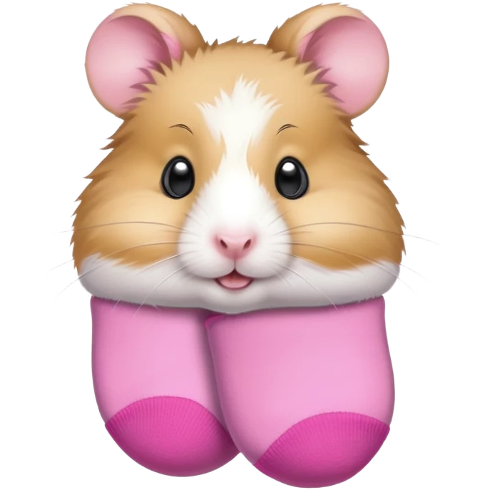 Hamster wearing pinky socks  emoji