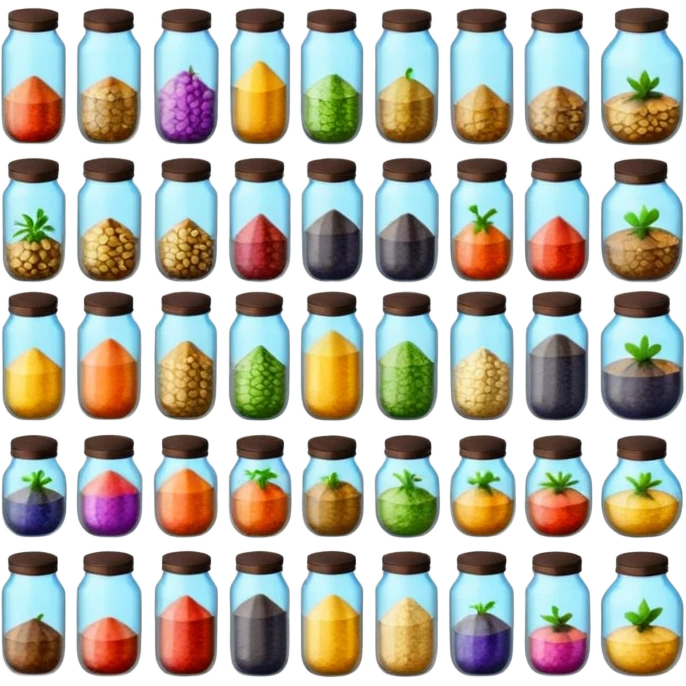 several packs of seeds. Transparent background emoji